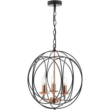 Dar Lighting PHOENIX PHO0322 Lampă cu pendul 3x40W/E14 IP20