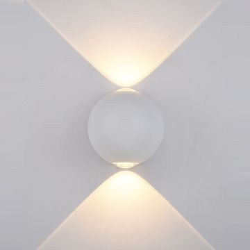Italux CARSOLI PL-308W Aplique de perete 2x4W/LED 140LM IP54