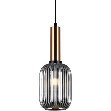Italux ANTIOLA PND-5588-1M-BRO+SG Lampă cu pendul 1x40W/E27 IP20