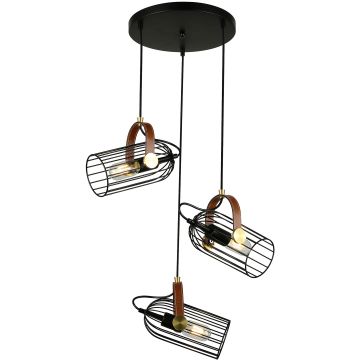 Italux ANTOIN PND-2445-3-BK Lampă cu pendul 3x40W/E27 IP20
