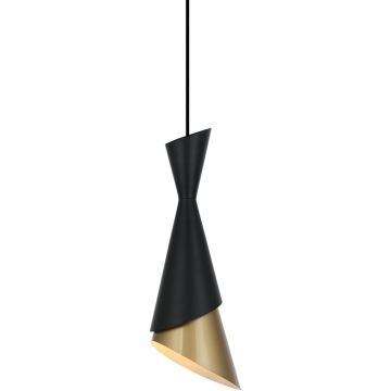 Italux MALIA PND-85949-1 BK+GD Lampă cu pendul 1x40W/E27 IP20