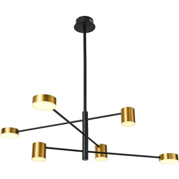 Italux REMDAL PND-16374-6 BK+GD Candelabru 6x30W/LED 3000K 847LM IP20
