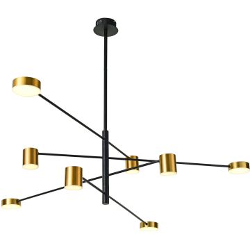 Italux REMDAL PND-16374-8 BK+GD Candelabru 8x35,5W/LED 3000K 653LM IP20