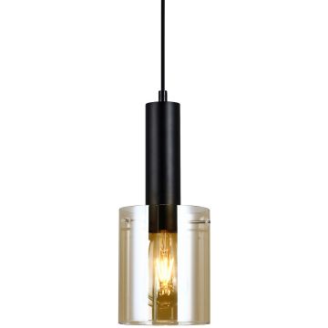 Italux SARDO PND-5581-1-BK+AMB Lampă cu pendul 1x40W/E27 IP20