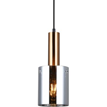 Italux SARDO PND-5581-1-BRO+SG Lampă cu pendul 1x40W/E27 IP20