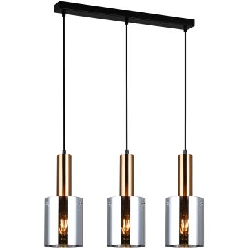 Italux SARDO PND-5581-3-BRO+SG Lampă cu pendul 3x40W/E27 IP20