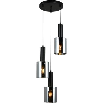 Italux SARDO PND-5581-3A-BK+SG Lampă cu pendul 3x40W/E27 IP20