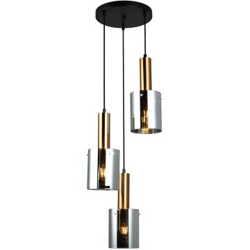 Italux SARDO PND-5581-3A-BRO+SG Lampă cu pendul 3x40W/E27 IP20