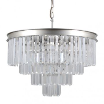 Italux VERDES PND-44372-8A-SLVR-BRW Lampă cu pendul 8x40W/E14 IP20