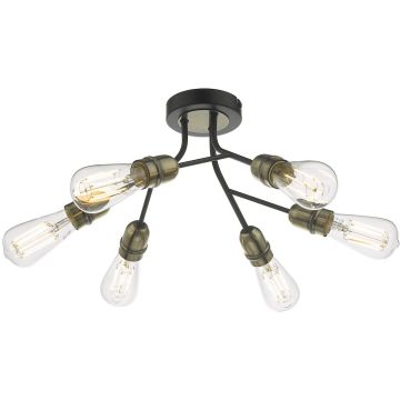 Dar Lighting REMY REM0654 Lampă de tavan 6x60W/E27