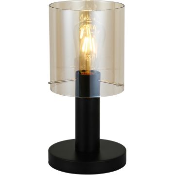 Italux SARDO TB-5581-1-BK+AMB Lampă de masă 1x40W/E27 IP20
