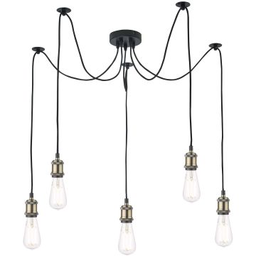 Dar Lighting WACO WAC0575 Lampă cu pendul 5x60W/E27