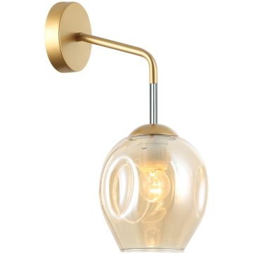 Italux BORGO WL-30843-1 GD+AMB Aplique de perete 1x40W/E27 IP20