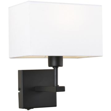Italux NORTE WL-1122-1-A-BM-RC-WH Aplique de perete 1x60W/E27 IP20