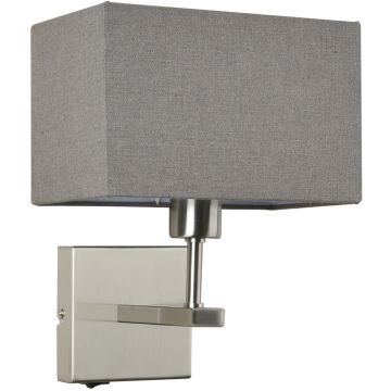 Italux NORTE WL-1122-1-A-SN-RC-GR Aplique de perete 1x60W/E27 IP20