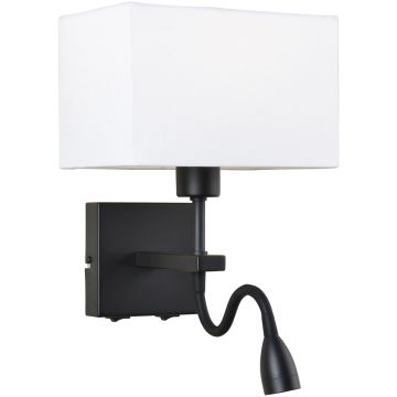 Italux NORTE WL-1122-2-BL-BM-RC-WH Aplique de perete 2x60W, 3W/E27, LED 3000K 350LM IP20