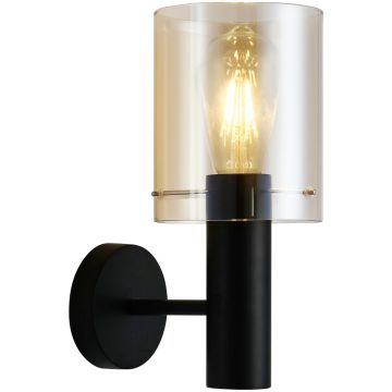 Italux SARDO WL-5581-1A-BK+AMB Aplique de perete 1x40W/E27 IP20