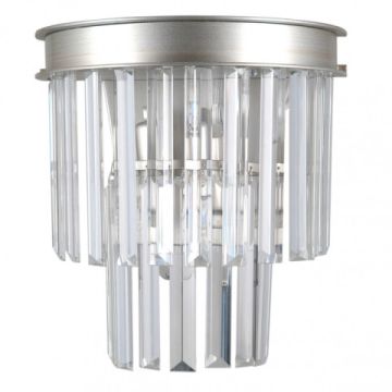 Italux VERDES WL-44372-2A-SLVR-BRW Aplique de perete 2x40W/E14 IP20