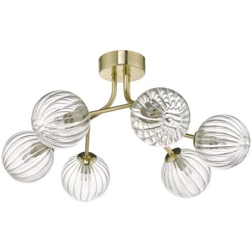 Dar Lighting YISKA YIS6435 Lampă de tavan 6x40W/G9