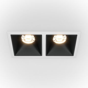 Maytoni ALFA LED DL043-02-10W4K-SQ-WB Lumină îngropată deasupra plafonului 2x20W/LED 4000K 1000LM IP20