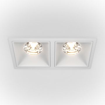 Maytoni ALFA LED DL043-02-15W3K-SQ-W Lumină îngropată deasupra plafonului 2x30W/LED 3000K 2250LM IP20
