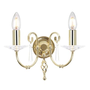 Elstead Lighting AEGEAN AG2-POL-BRASS Aplique de perete 2x60W/E14