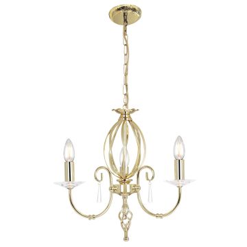 Elstead Lighting AEGEAN AG3-POL-BRASS Candelabru 3x60W/E14
