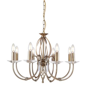 Elstead Lighting AEGEAN AG8-AGED-BRASS Candelabru 8x60W/E14
