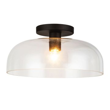Elstead Lighting Sylvia ALM-SYLVIA-SF-BK-CL Lampă de tavan 1x60W/E27 IP20