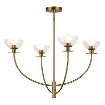 Elstead Lighting Sylvia ALM-SYLVIA4-BG-CL Candelabru 4x40W/E14 IP20