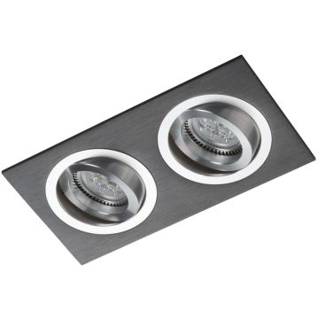 Lumifall ALCAZAR LMF.AZ542BC Lumină îngropată deasupra plafonului 2x50W/G5,3/MR16