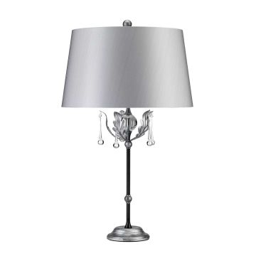Elstead Lighting AMARILLI AML-TL-BLK-SIL Lampă de masă 1x60W/E27