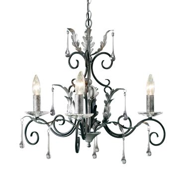 Elstead Lighting AMARILLI AML3-BLK-SILVER Candelabru 3x60W/E14