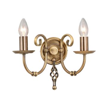Elstead Lighting ARTISAN ART2-AGD-BRASS Aplique de perete 2x60W/E14