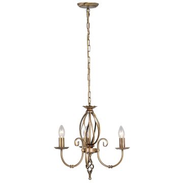 Elstead Lighting ARTISAN ART3-AGD-BRASS Candelabru 3x60W/E14