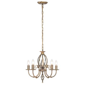 Elstead Lighting ARTISAN ART5-AGD-BRASS Candelabru 5x60W/E14
