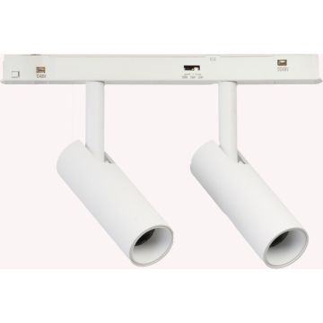 Azzardo ALFA NIKO Magnetic AZ6515 Proiector de șină 2x24W/LED 2800 / 4000 / 6500k 507 / 695lm IP20