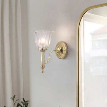 Elstead Lighting CARROLL BATH-CARROLL1-PB Aplique de perete 1x40W/G9 IP44
