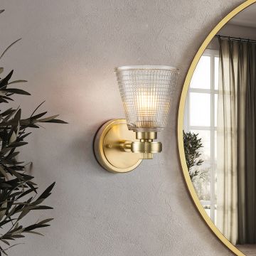Elstead Lighting Gunnislake BATH-GUNNIS1-BB Aplique de perete 1x3.5W/G9 IP44