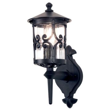 Elstead Lighting HEREFORD BL10-BLACK Aplique de perete 1x60W/E27 IP23
