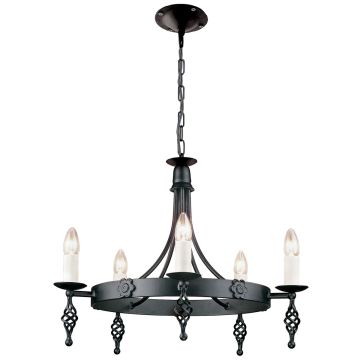 Elstead Lighting BELFRY BY5-BLACK Candelabru 5x60W/E14