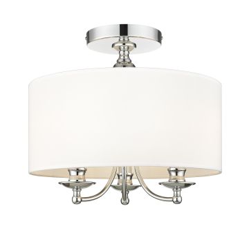 Cosmolight ABU DHABI C03466CH-WH Lampă de tavan 3x40W/E14