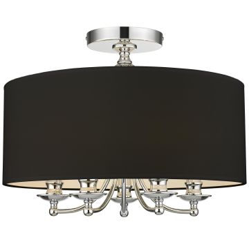 Cosmolight ABU DHABI C05428CH-BK Lampă de tavan 5x40W/E14