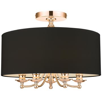 Cosmolight ABU DHABI C05442AU-BK Lampă de tavan 5x40W/E14