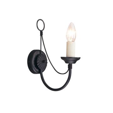 Elstead Lighting CARISBROOKE CB1-BLACK Aplique de perete 1x60W/E14