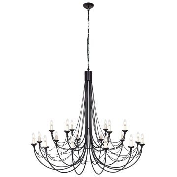 Elstead Lighting CARISBROOKE CB18-BLACK Candelabru 18x60W/E14