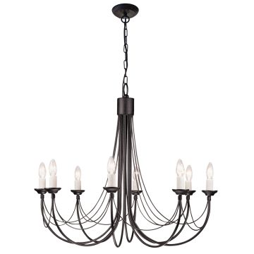 Elstead Lighting CARISBROOKE CB8-BLACK Candelabru 8x60W/E14