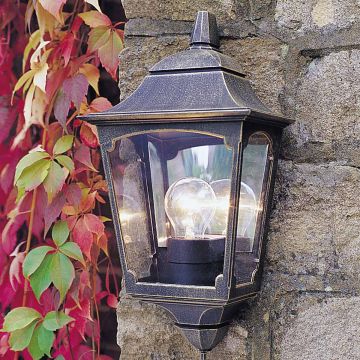 Elstead Lighting CHAPEL CP7-2-BLACK Aplique de perete 1x60W/E27 IP44