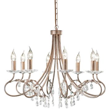 Elstead Lighting CHRISTINA CRT8-SILVER-GOLD Candelabru 8x60W/E14