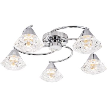 Dar Lighting Dilys DIL5450 Lampă de tavan 5x5w/g9 ip20